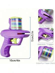 1 件 - 儿童软弹射飞碟枪,连续射击 EVA 胡萝卜枪玩具,双人亲子互动软弹射击枪,室内外互动玩具,儿童节日礼物,飞盘发射器,圣诞礼物,男孩玩具 - 彩色 - 查看 10