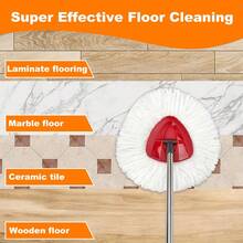 1/2/3/5 pezzi Ricambi per mocio, adatti per mocio rotanti, ricariche in microfibra super, compatibili con mocio triangolari girevoli a 360 gradi, facile pulizia per pavimenti domestici, forniture per la pulizia dei pavimenti di casa - Multicolore - Visualizzare 8