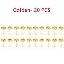 20/50Sets Brooch Pin Holder Tie Badge Back Replacement Flat Base Stabbing Butterfly Clasps For DIY Jewelry Making Accessories Gold 25pcs Silver 25pcs
