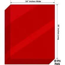 Red Translucent Cellophane Wrap Bags 10 Pcs  24 Inch X 30 Inch 2.5 Mil Thick Red Translucent Cello Bags Gifts Baskets Wrapping Arts And Crafts Treats Premium QualityCQC - Red - View 2
