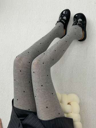 Plus Size Women's 120D Velvet Tights, Skinny Fit Tights, Cozy