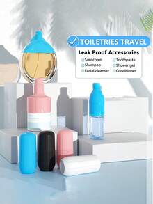 Bộ 12/8/4/1 hộp đựng đồ du lịch chống rò rỉ, nắp đậy chống rò rỉ cho vali đựng đồ vệ sinh cá nhân, dụng cụ chống rò rỉ chai lọ du lịch bằng silicon, phù hợp với hầu hết các kích cỡ chai, có chun co giãn, dùng được cho cả nam và nữ, nhiều màu sắc, thích hợp cho túi đựng đồ du lịch, đồ dùng cần thiết khi đi du lịch, đồ dùng học tập, cắm trại nghỉ lễ, nước hoa mini (nam/nữ), hương thơm bãi biển, quà Giáng sinh, quà Halloween. - Nhiều màu - Xem 11