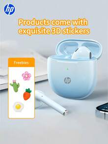 HP Gradient Color Wireless Headphones, Unique Appearance, Excellent Sound Quality, Support 5.3 Auto Pairing, Up To 30 Hours Battery Life, Lightweight And Portable, IPX4 Waterproof, With Microphone, Compatible With IPhone And Android Phones, Can Be Used As Gaming Headphones And Speakers, Ideal For Holiday Gifts And Mother's Day Gifts - Headphones + Stickers - View 10