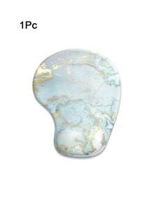 可爱卡通太空星系图案 3D 硅胶柔软耐用防滑鼠标垫带腕托适用于笔记本电脑、办公桌、男女 - 彩色 - 查看 10