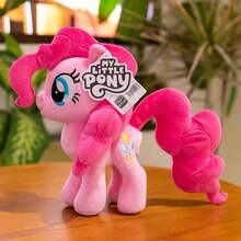 Hasbro 我的小马驹毛绒娃娃 - 暮光闪闪公主款，闪亮独角和彩虹鬃毛，柔软舒适，适合女孩，节日礼物，适合3岁以上儿童，官方授权角色 - 萍琪派 - 查看 3