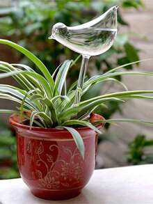 Bird Shape Self-Watering Stakes, Plastic Water Drip Irrigation Tool For Indoor And Outdoor Garden, Potted Plants And Pots - Multicolor - View 9