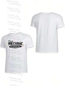 Ropa de verano para mujer, camisas 100% algodón para mujer, regalos para el día de la madre para S-2XL, regalos de cumpleaños para mujer, ¿cuál es tu superpoder? Camiseta,Camiseta de mecánico, camiseta de mecánico diésel, soy mecánico ¿Cuál es tu superpoder? camiseta - Blanco - Ver 3