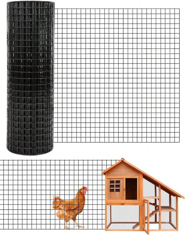 1/2 Inch 36 Inch X 50 FT Hardware Cloth, 19GA Chicken Wire Fencing, Galvanized Welded Wire Mesh Roll For Poultry Netting Cage, Chicken Co Op, Silver Hot Dipped Galvanized After Welding Wire Screen Mesh Roll Chicken Wire Fence Roll Gopher Wire Mesh Tree Guard Hardware Mesh
