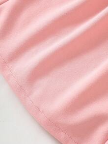 2pcs/Set Girls Young Girl Fashion Digital Print Girl Graphic Sweatshirt + Elastic Waist Comfortable Skirt, Suitable For Autumn/Winter Outdoor, Street, Sports, Skateboarding