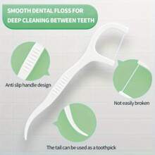 50pcs/1box Dental Floss Picks Set - Includes Toothpicks & Interdental Brushes For Safe Oral Care, Perfect For Travel