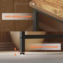 Computer Desk 48inch Gaming Desk For Small Spaces Modern Simple Style Table For Home Office Study Student Writing Table Rustic Brown 48 Inch - Nâu mộc mạc - Xem 8