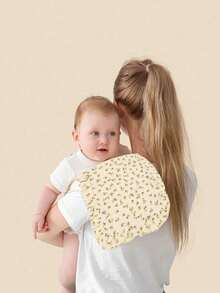 4 件装婴儿平纹细布喂奶拍嗝巾、吸水围兜多功能巾 - 彩色 - 查看 4