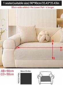 1 件四季沙发垫套，现代简约防滑沙发座椅保护套，防水防尘可洗沙发套，柔软防褪色，宠物友好，适合卧室、办公室、客厅的 L 型沙发和 1/2/3/4 座沙发 - 米色 - 查看 20