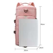 Fashionable Travel Fitness Bag, Swimming Sports Bag, Outdoor Camping Luggage Bag, Business Trip Short Travel Outdoor Training Handbag, Can Hold Shoes, Multiple Color Options - 黑色 - 查看 10