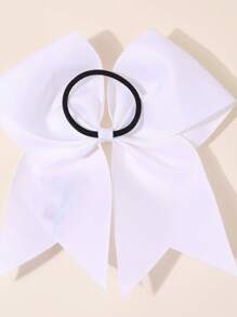 1pc 26Letters Back To School Customized Text Name Bow Hair Ring,Personalized Solid Color Embroidered 26 Letters Decoration Bow Hair Ring,Fashion Unique Hair Accessories For Girls Back To School Gifts, Daily Use - 彩色 - 查看 6