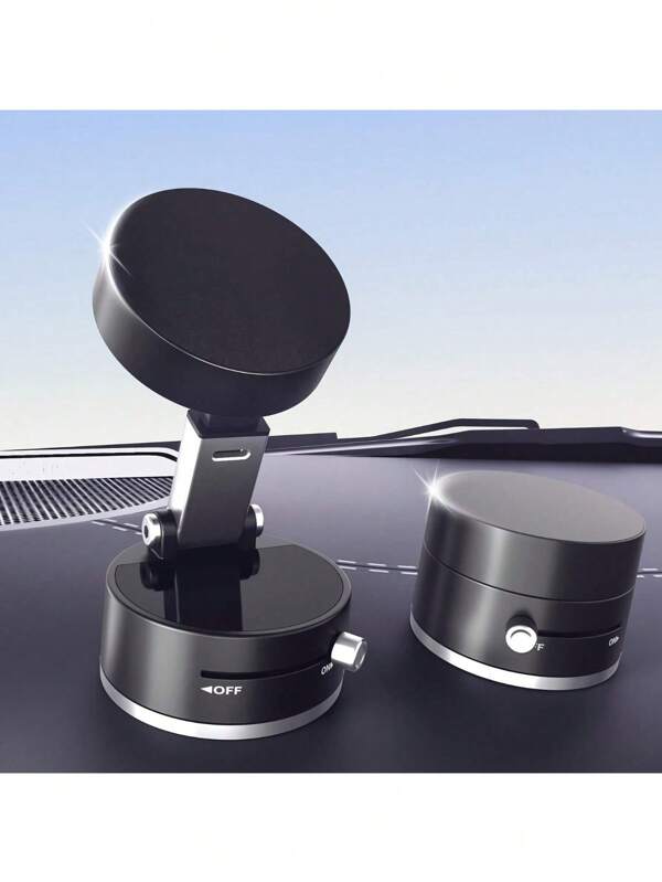 1 Peça Suporte Magnético de Sucção a Vácuo Ultra Portátil, Dobrável e Ajustável, Fácil de Instalar. Magnético Forte, Adequado para Assistir Vídeos e Navegação em Carros, Aplicável para Uso em Carros, Escritórios, Vidro e Casas