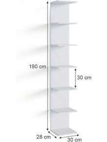 Bücherregale - Weiss - Übersicht 3