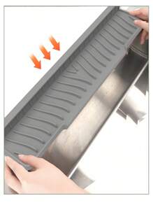 حماية رذاذ حوض المطبخ، غطاء رذاذ الحنفية، صينية تنقيط المقبض، قطعة قماش غسيل أطباق متعددة الأغراض للمطبخ، حصيرة رذاذ الحنفية المحسنة 29.92/24.01 بوصة، حصيرة سيليكون للحنفية، حصيرة تجفيف الحنفية، حصيرة سيليكون لحماية رذاذ الحنفية، حصيرة سيليكون لالتقاط مياه الحنفية للمطبخ والحمام والحوض اليدوي، حصيرة مقاومة للرذاذ، حصيرة سيليكون للبالوعة، جهاز متعدد الوظائف لحماية سطح الحوض من الرذاذ