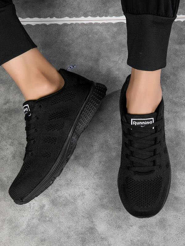 أحذية رياضية للرجال خفيفة الوزن مريحة، من شبكة تنفس سهلة الربط، مناسبة لجميع المواسم