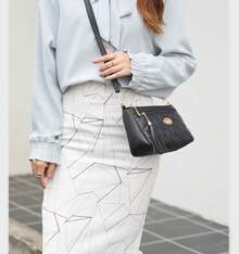 Lightweight Shoulder Bag For Women - 藍色 - 查看 3