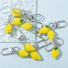 5pcs/10pcs Simulated Food Fruit Resin Lemon Pendant For DIY Jewelry Making, Earrings, Necklaces, Keychain And Other Jewelry Crafts, Elegant Gift For Women Daily Accessories