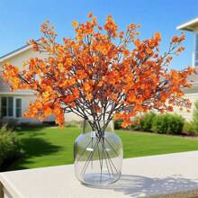 10 piezas de flores artificiales del aliento del bebé, ramo de Gypsophila de plástico de estilo moderno para decoración otoñal, desmontable para arreglos florales DIY, de bajo mantenimiento, adecuado para sala de estar, dormitorio, oficina, boda, mesa, fiesta, decoración del hogar y florero