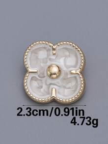 Bộ 6 nút kim loại thủ công họa tiết hoa cổ điển, thích hợp cho áo sơ mi, áo len cardigan, váy, váy cưới, bộ vest, nút kim loại thời trang đa năng, bó hoa tự làm, hộp, giày dép, hộp quà trang sức, phụ kiện thủ công mỹ nghệ - Nhiều màu - Xem 8