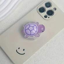 1 件全新可爱小乌龟气囊支架懒人桌面手机支架，便携式粘贴式，兼容 、Android 手机，生日、家人、朋友礼物，推拉式手机握把手机支架手机配件