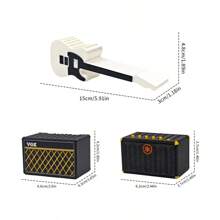 3D Printed Bass Music Box, Creative 3d, Can Store Guitar Picks, Music Ornaments, Decompression Toys, Creative Gifts, Party Decorations,For Back-To-School Season, Halloween, Christmas