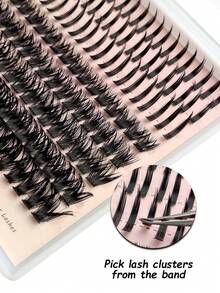 Rikuaild 140 件 Mange 睫毛尖刺效果仙女睫毛动漫睫毛和 100D 蓬松纤细柔软睫毛二合一混合睫毛簇睫毛戏剧性外观在家以您的方式 DIY 睫毛睫毛簇、睫毛簇、单根睫毛、睫毛、假睫毛 - D - 查看 5