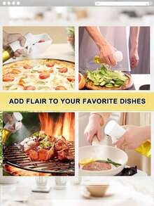 1 件厨房橄榄油喷雾瓶，酱油醋各种款式露营烧烤烹饪沙拉香料容器分配器，透明油喷雾器防漏厨房油瓶，橄榄油喷雾瓶，健身沙拉烧烤油分配器，醋瓶，厨具，油壶 - 彩色 - 查看 8