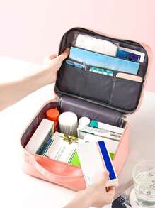 Sac de rangement imperméable pour médicaments, grand + petit, trousse de premiers soins portable pour la maison et les voyages, organisateur de fournitures médicales