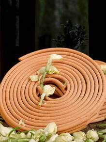 20/40/80 piezas Bobinas de incienso de sándalo natural, Palitos de incienso con aroma a hierba de limón, Aroma multifloral, Fragancia derivada de plantas hecha a mano, Aroma de sándalo de larga duración, Adecuado para decoración del hogar interior, ambientador, campamento, spa, yoga, relajación, todas las estaciones