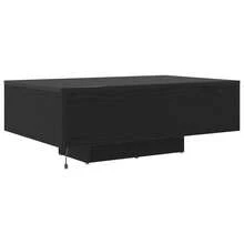 Couchtisch mit LED-Leuchten Schwarz Eiche 85x55x31 cm