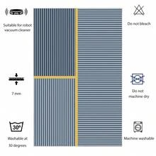 土耳其制造，珍珠数码防滑印花土耳其地毯 - AL4021，触感柔软，可水洗，带防滑毛毡背衬 - 现代装饰地垫，适用于客厅、卧室、浴室、走廊或玄关 - 5 种尺寸可选（40×60、50×120、50×160、50×80、60×100 厘米）。快干、吸水性能强，柔软舒适，设计舒适。室内外均可使用。 - 薄荷藍 - 查看 5