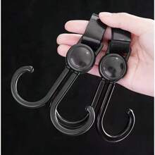 10pcs Rotary Dual Hooks For Electric Bicycle, Multifunctional No-Drill Hook And Loop Storage Hooks, Suitable For Electric Bike, Motorcycle, Bicycle For Women Storage Organizer Travel Holiday Essential Fall Decor Autumn Halloween