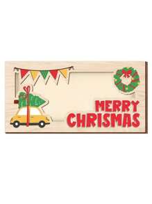 1 pièce/3 pièces Porte-monnaie de Noël, porte-monnaie en bois unique et charmant pour les cadeaux de Noël, ornements de bureau, décorations de fête de Noël, cadeaux surprises idéaux pour l'argent, décoration de festival à la maison