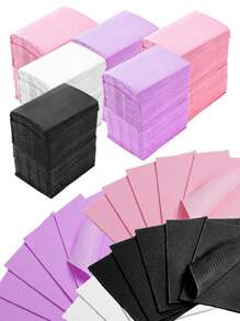 Disposable Nail Art Table Mats, 125Pcs/50Pcs/20Pcs/10Pcs 3 Layers Foldable Nail Pads , Manicure Art Waterproof Mat, Dental Bibs Waterproof Tattoo Bibs For Dental Clinic, Tattoo Shop, Nail Salon