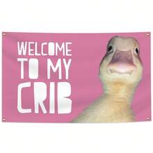 Welcome To My Crib Flag Funny Flags For Room Man Cave Wall Flag With Brass Grommets For College Dorm Room Decor,Outdoor,Parties(3ft*2ft) - Multicolor - View 16