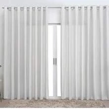 High Standard Flame Voile Linen Gauze Curtain 3.00x2.80m Impeccable Finish For Living Room Bedroom Office Clean Super Chic Environment - 白色 - 查看 1