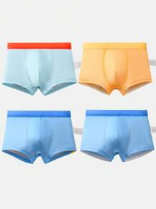 4pcs/Set Boys Dinosaur Print Comfortable Boxers, Suitable For All Seasons - Multicolor - View 2