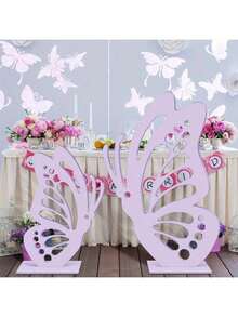2pcs Large Wooden Butterfly Decorations Wooden Butterfly Shape Crafts Wooden Decorative Slices Birthday Wedding Decorations Butterfly Shape Tabletop Decorations Birthday Party, Wedding Ceremony, Shower Decorations, Party Decorations TV Cabinet Decorations Indoor Decorations Tabletop Decorations Outdoor Party Decorations Wedding Party Backdrops Festive Ornaments