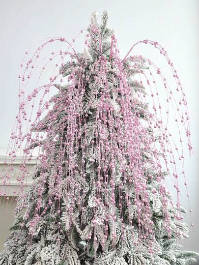 4/8 件人造闪亮浆果茎圣诞闪亮树枝用于圣诞节感恩节圣诞树 DIY 花环婚礼派对壁炉家居装饰﻿