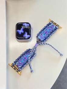 1 条适用于 38 毫米 40 毫米 42 毫米 44 毫米 41 毫米 45 毫米 46 毫米 49 毫米 Ultra Watch Series 10 9 8 7 6 5 4 3 2 的 Galaxy White Bohemian 手链腕带，适用于女式 表带