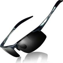 DUCO Mens Sports Polarized  UV Protection  For Men 8177s - A Gunmetal Frame Gray Lens - View 12