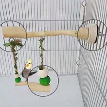 1pc Parrot Candy Color Hammock, Fake Leaf Swing, Bird Cage Perch Toy, (Random Color Sent) - Multicolor - View 5