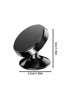 1 件合金磁性车载手机支架，通用仪表盘车载手机支架，360° 旋转，兼容 等 - 磁吸支架 - 查看 3