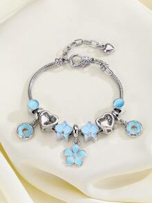 1 Piece Women DIY Bead Pink Bow Love Lollipop Flower Pendant Fashion Accessory - Multicolor - View 10