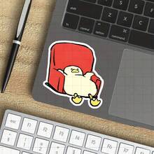 3-Inch "Slouchy Egg Vinyl Sticker – Relaxed Egg In Chair Design For Laptops, Water Bottles, Notebooks, Planners, Fridges, And Kitchen Decor – Perfect For Humor Enthusiasts, Egg Lovers, Students, And Quirky Individuals – Humor Sticker, Food Decal, Retro Design, Whimsical Vinyl" - 3inch/7.62cm - View 8