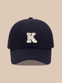 Mũ lưỡi trai trẻ em in 26 chữ cái, mũ chống nắng cho bé trai và bé gái, thích hợp cho các hoạt động ngoài trời và mặc hàng ngày, chống tia UV. - Màu xanh hải quân - Xem 7